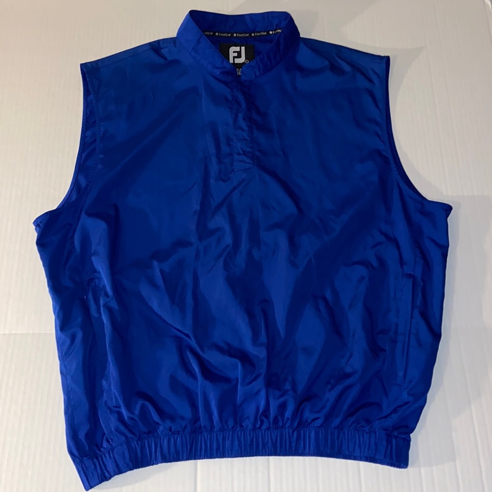 FootJoy Men’s Large Sleeveless Quarter Snap Golf Pullover Windbreaker Jacket